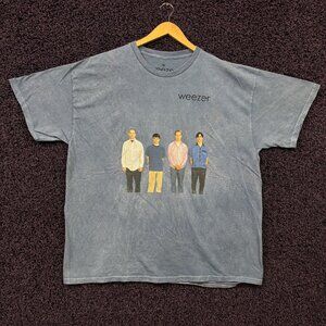 Weezer Blue Album 1994 Tour Dates Indie Rock Band T-Shirt 2X